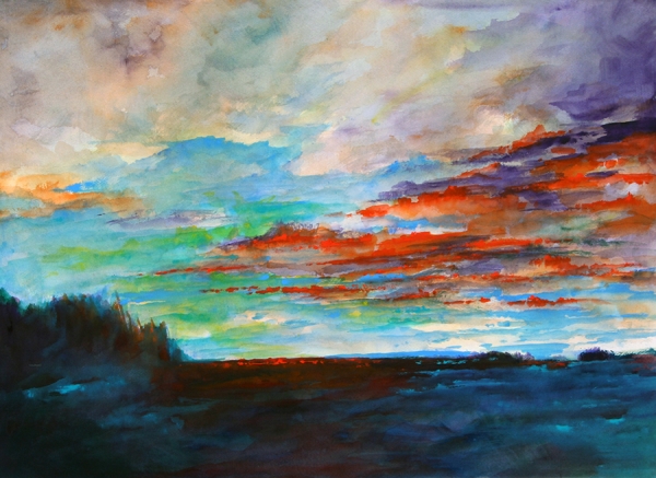 Click here to view Orange Glow by Calvin deRuyter