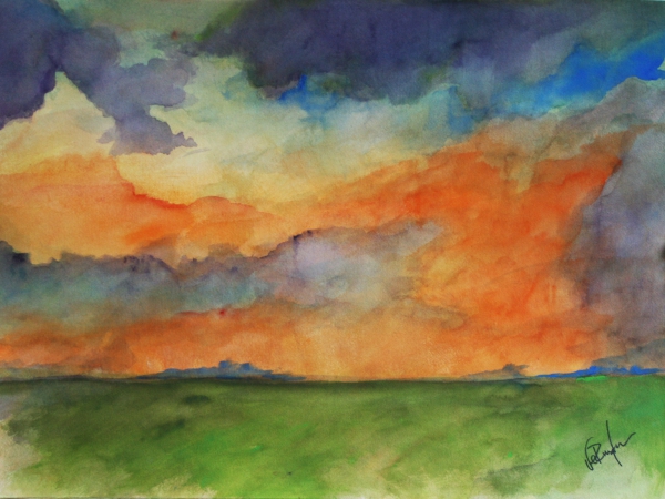 Click here to view Even a Raincloud Loves a Sunset  by Calvin deRuyter
