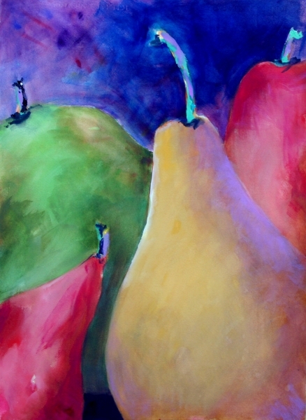 Click here to view Four Pears #2 by Calvin deRuyter