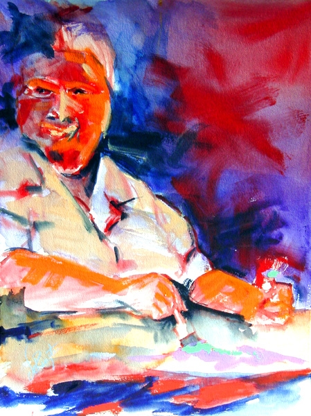 Click here to view Self Portrait 2006, The Painter by Calvin deRuyter