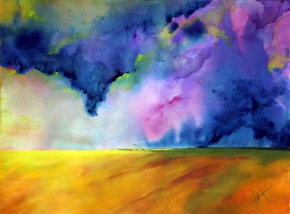 Click here to view Clouds Over the Plains by Calvin deRuyter