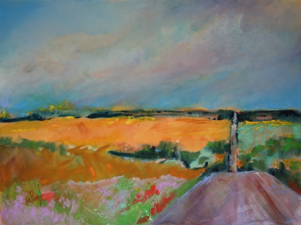 Click here to view View Down Hill Road by Calvin deRuyter