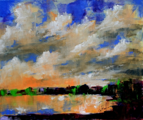 Click here to view Lake Christina Sunset Reflection #1 by Calvin deRuyter