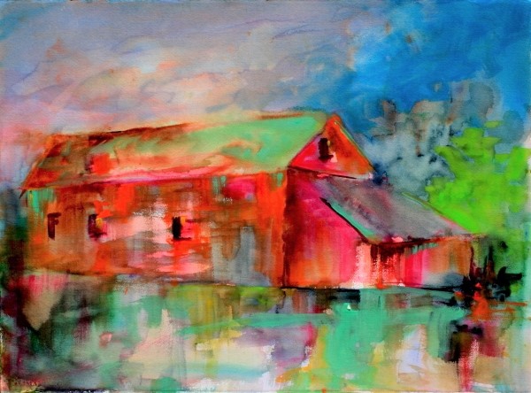 Click here to view Sunset on the Johnson Barn by Calvin deRuyter