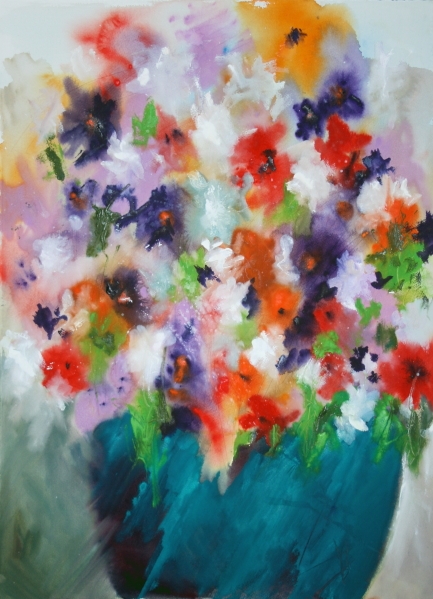 Click here to view Turquoise Vase by Calvin deRuyter