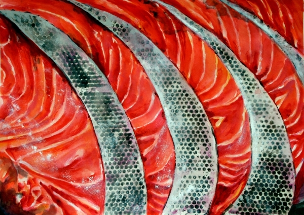 Click here to view Salmon Steak by Calvin deRuyter