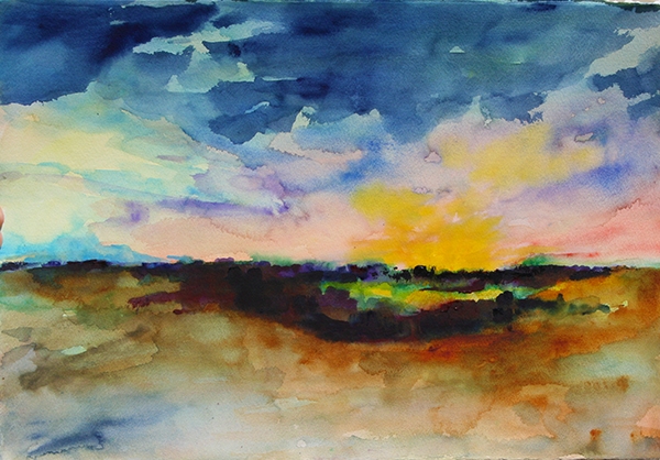 Click here to view Sunset Under Bluebird Hill by Calvin deRuyter